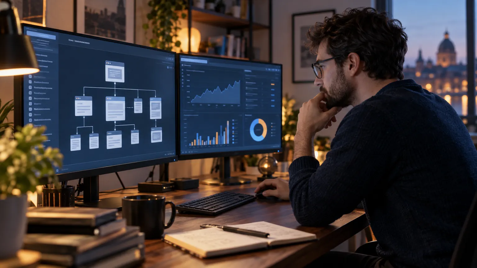 Contrôle d’une arborescence web et de graphiques de suivi