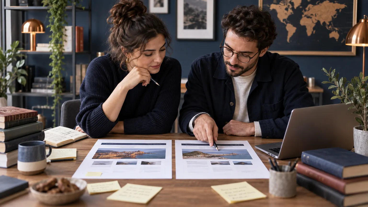 Relecture de deux versions linguistiques de pages web